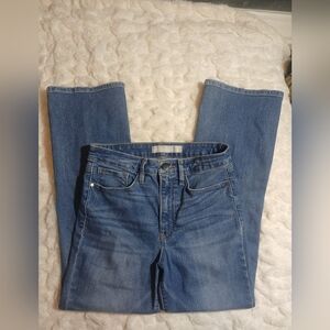 Athleta Sculptek Mid Rise Womens Blue Stretch Denim Jeans Size 4 Bootcut